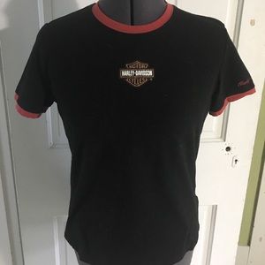 Women’s Harley Davison glitter logo T-shirt